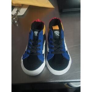 Vans Unisex SK8-Hi Zip Multicolored Suede MTE Surf the Web Baby Sneakers Size4.5
